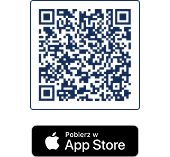 Link oraz QR code do pobrania aplikacji DroneTower w App Store